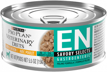 Purina Pro Plan Veterinary Diets EN Gastroenteric Savory Selects In Sauce Feline Formula With Chicken